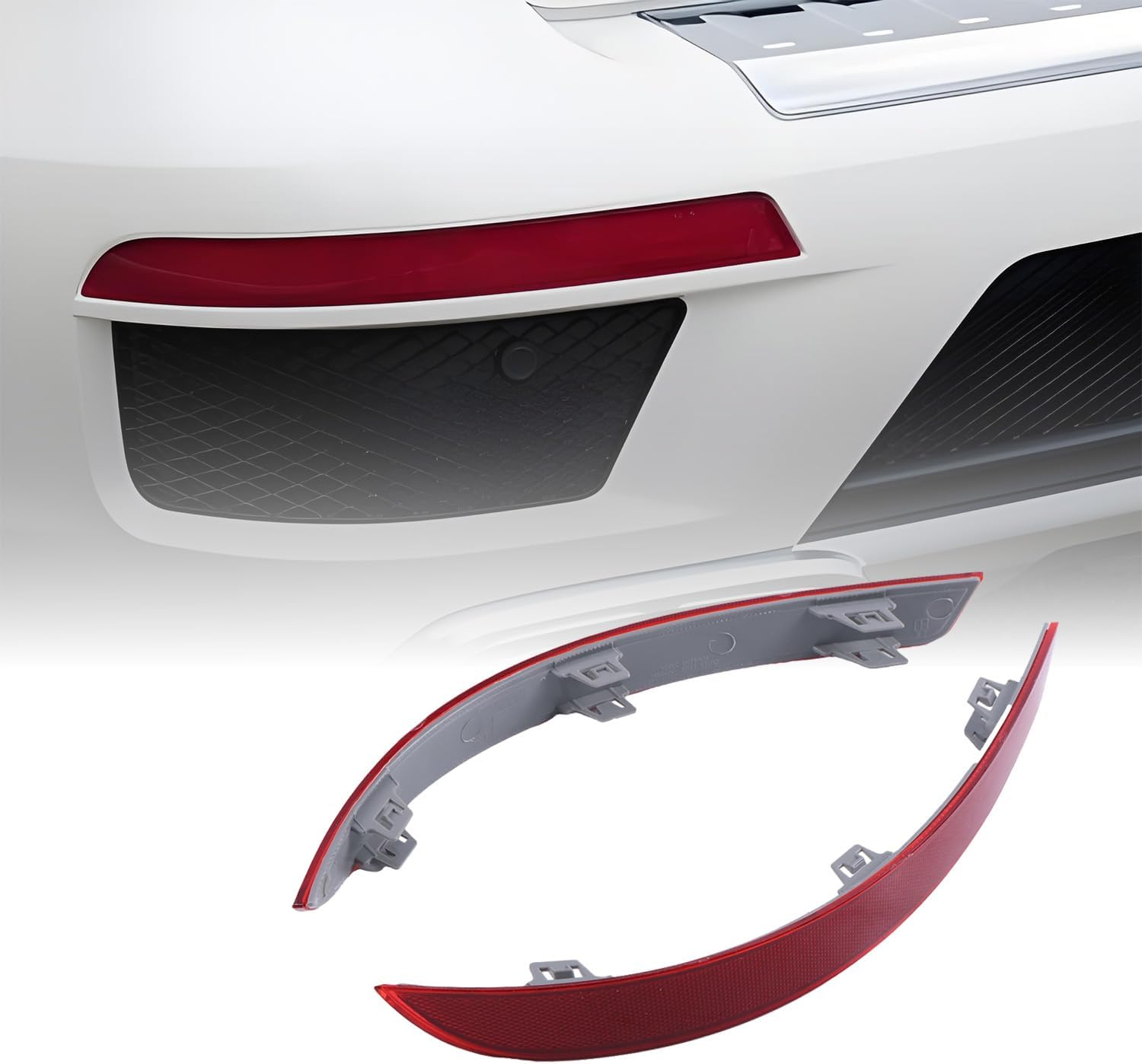 ELSOON A1668200474 A1668200374 2Pcs Rear Bumper Reflector Compatible with Mercedes-Benz GL Class GL350 GL450 GL500 GL550 GL63 AMG 2013-2016 GLS450 2017-2019