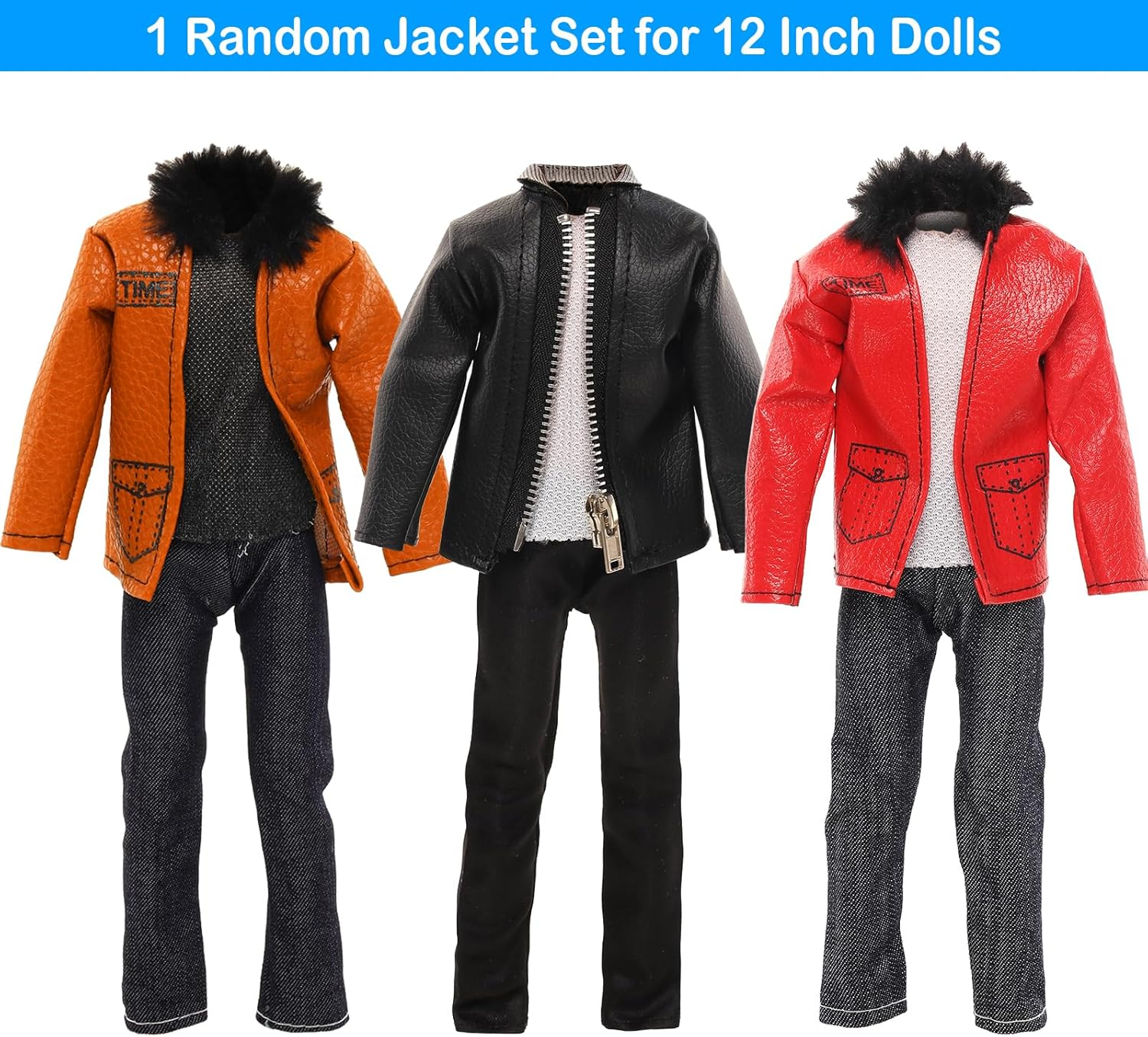 Barwa 6 Clothes Suits + 1 PCS Pants + 5 PCS Shoes + 5 Accessories for 12 Inch 32 Cm Doll image number 2