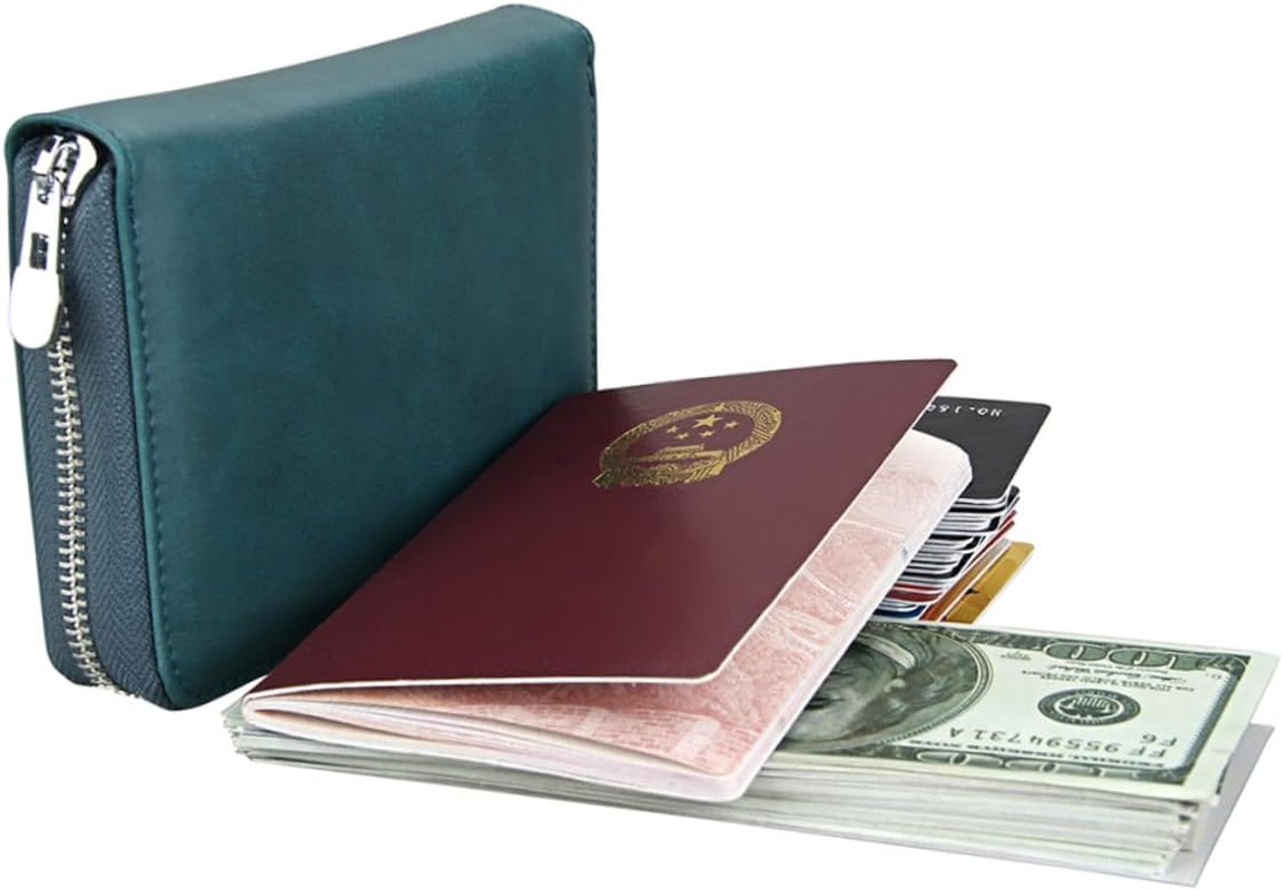 SAFIGLE 1Pc Holder Multi-Function Wallet for Travel Business Trips and Daily Use Navy Accordion Storage Bag for Men and Women image number 4