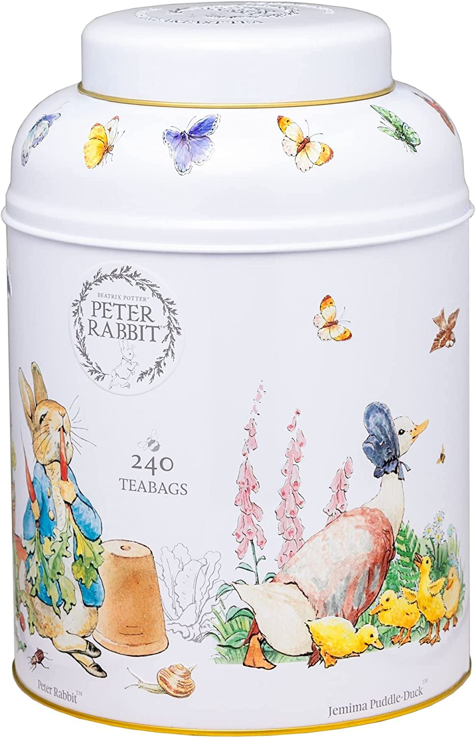 New English Teas Peter Rabbit Gift Tea Caddy with 240 English Breakfast Teabags - Beatrix Potter image number 2