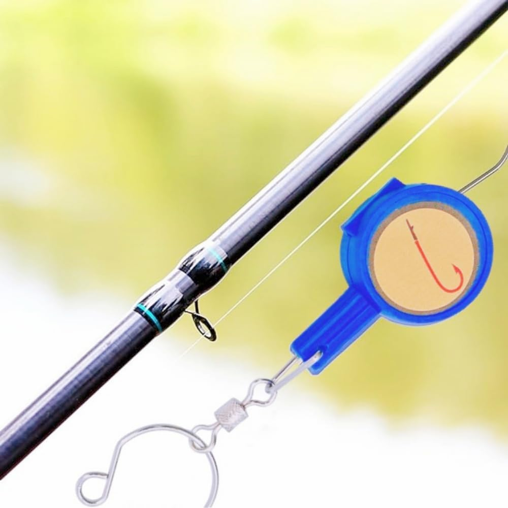 6Pcs Fishing Knot Tying Tool, Fishing Line Knots Tool 3 Colors, Easy Hooks Storing Device, Tie Fishing Knots Easily, Gadgets for Fishermen, Line Cutter, Fishing Accessories for Beginner Anglers image number 5