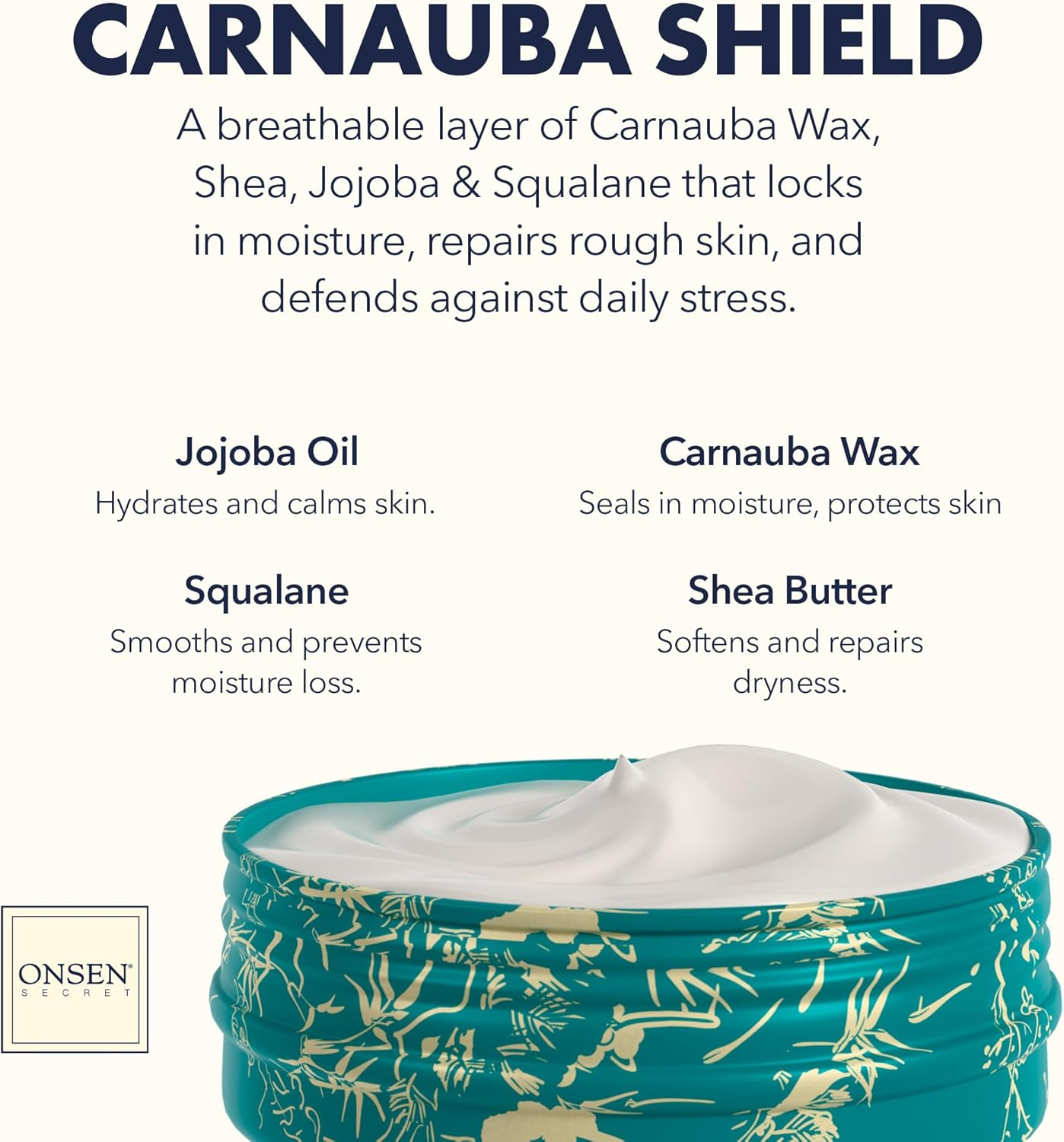 Onsen Hand & Cuticle Rescue Cream | Organic Nail Strengthener & Balm | Dry, Cracked Hands, Elbows & Feet | Shea Butter, Tsubaki & Jojoba Oil | Nail Repair & Growth, Vegan &ndash; 1 Pack (26Ml) image number 5