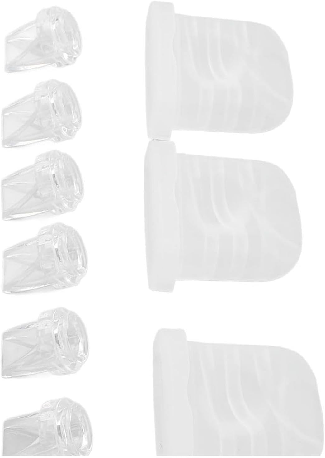 Lexziuo 12Pcs Duckbill Valves Silicone Diaphragm Replacement Parts for Breast Pump S32 Model Breastfeeding Pump Accessories