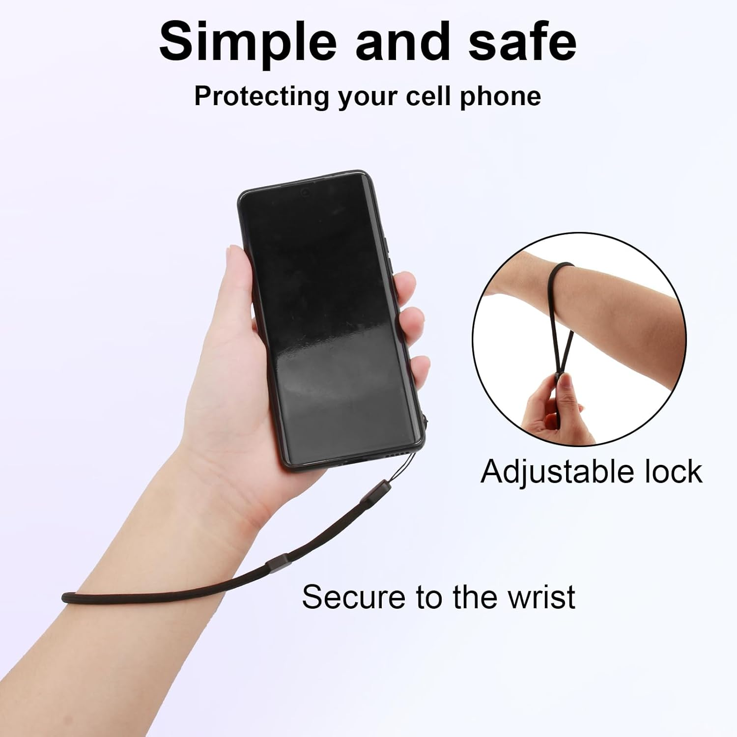 6 Pcs Wrist Strap Lanyard - Adjustable & Secure Wrist Strap Lanyard for Mobile Phones, Perfect for Everyday Use, Travel, Gym & Outdoor Activities, Design for Keys, Cameras, Gaming Consoles & More image number 2