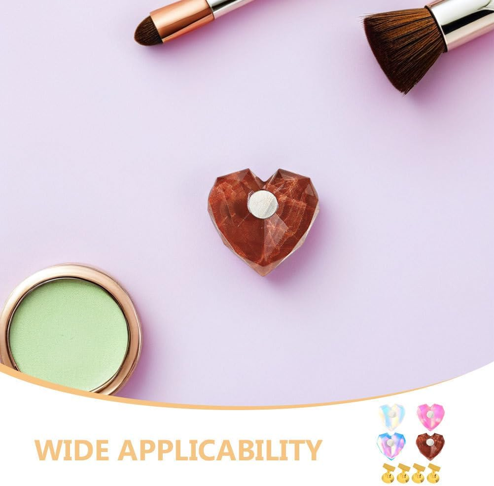 4Pcs Nail Tip Practice Stand: Heart Nail Display Stand - Unique for Realistic Hand Simulation for Training and Display Salon Home and Travel image number 1
