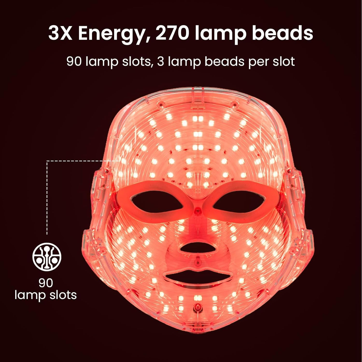 Red Light Therapy Face Mask - Cordless Rechargeable LED Mask, 7 Color LED Face Mask Light Therapy for Collagen Boost, Anti-Aging & Acne Treatment, At-Home Facial Device for Glowing Skin. image number 6