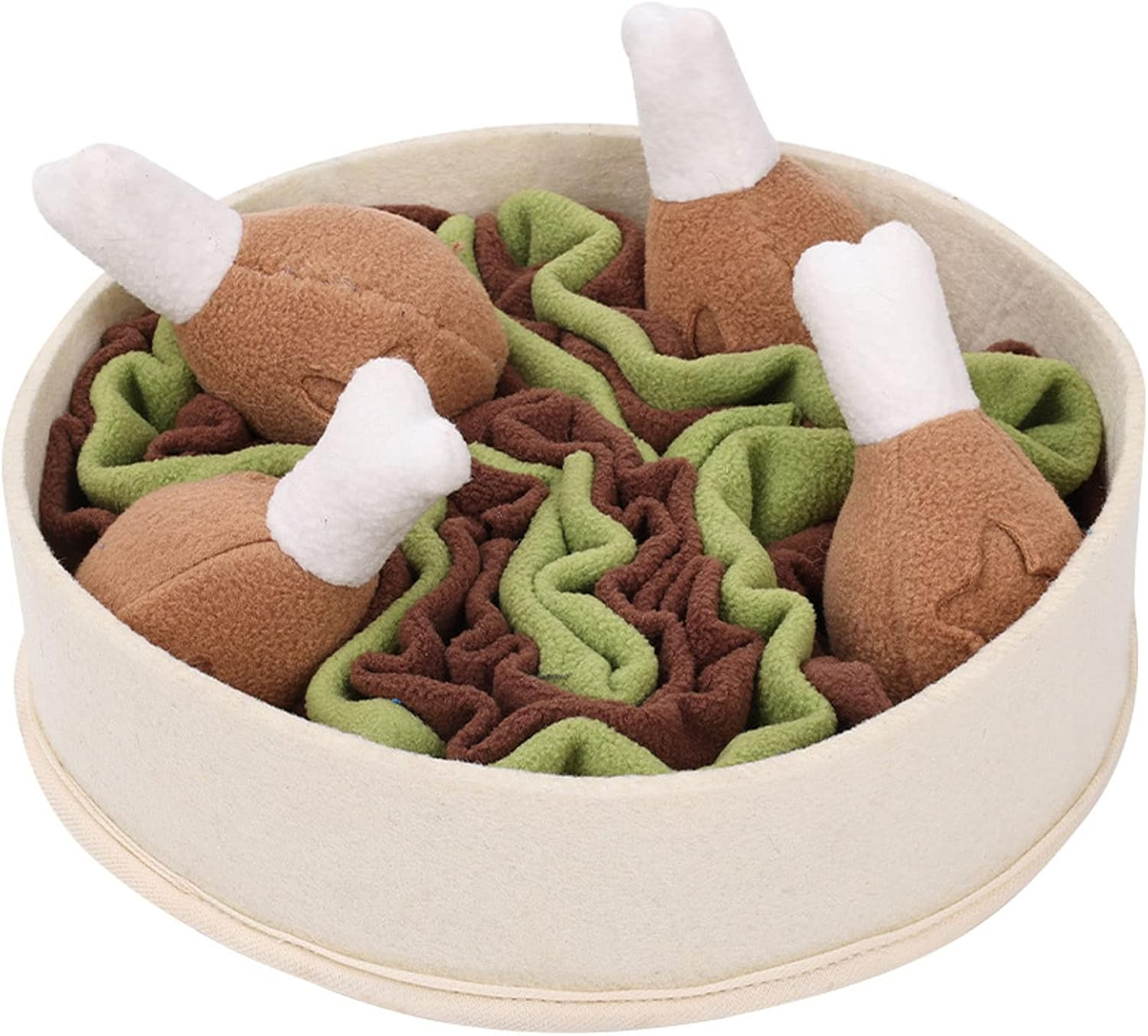 Pet Puzzlefeeder Dog Puzzle Toy Dog Chew Squeaky Toy Dog Snuffle Toy Slow Feed Dog Plush Squeaky Toy Pet Interactive Toy Dog Chew Squeaky Toy for Aggressive Chewers/808/2056 image number 1