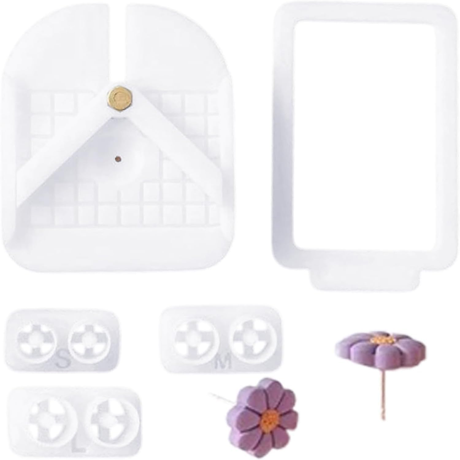 Stud Post Embedding Tool for Polymer Clay Earring, Polymer Clay Tools for Clay Jewelry, Earring Post Embedder Tool image number 4