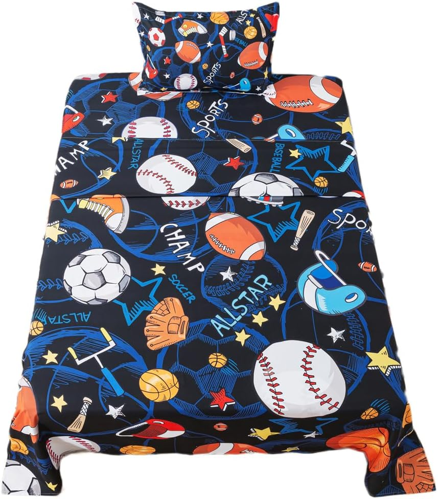 ADASMILE a & S Kids Bedding Cartoon Cat Sheet Set Queen Size for Girls Teens 4 Pieces Kawaii Cat Animal Bed Sets with Kitten Fitted Sheet 1 Flat Sheet 2 Pillowcases All Season Bedroom Decor