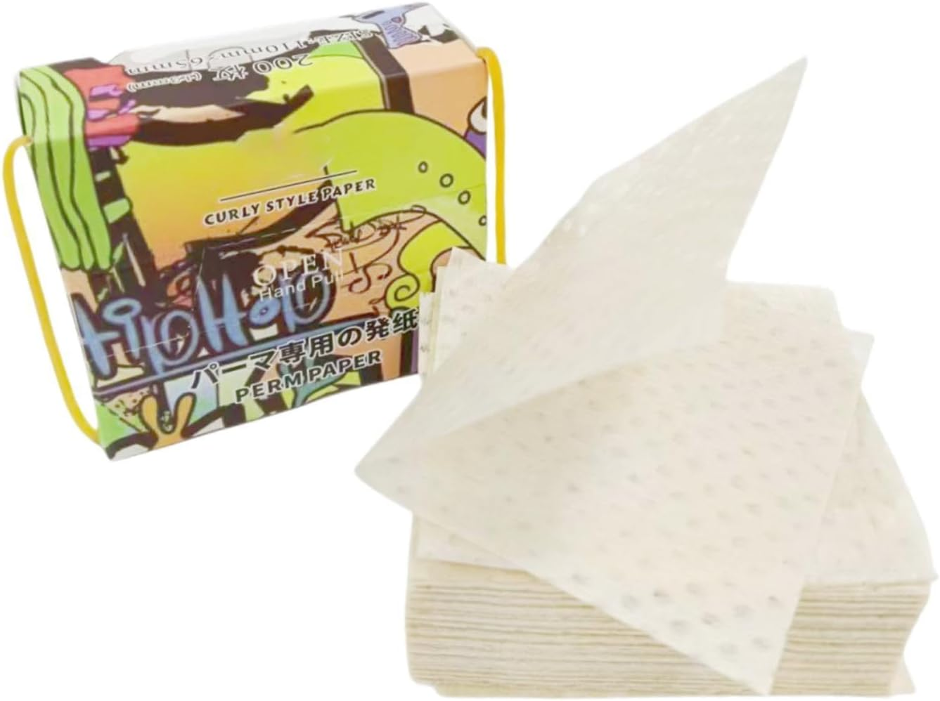 Hzskjyt 200 Units Perm Papers, End Wraps, Essential Tool for Hair Styling, Perm Papers - With Wristband image number 5