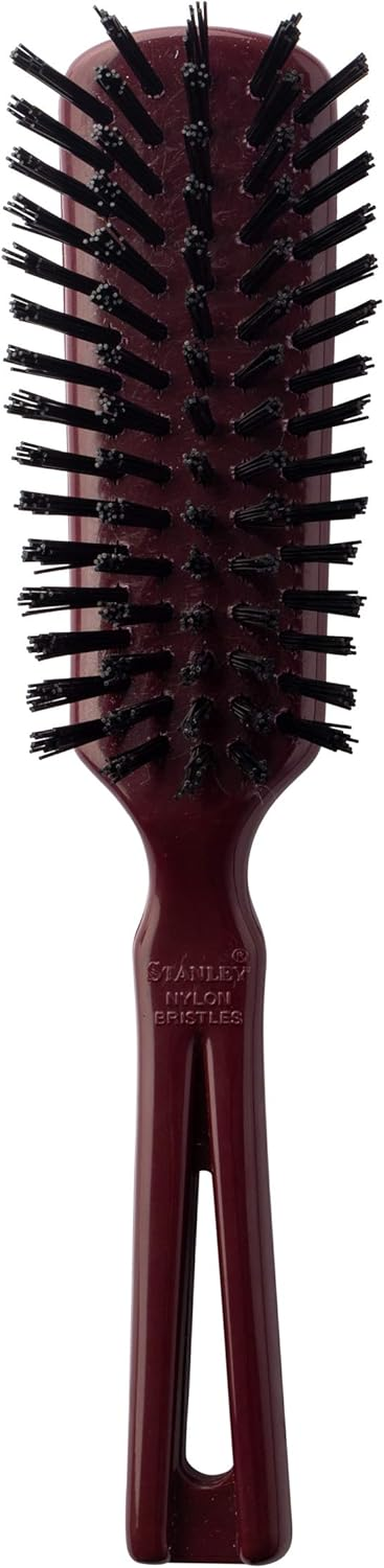 Stanley Men&rsquo;S Commander Hairbrush &ndash; Detangling Brush for Wet or Dry Hair &ndash; Nylon Bristles Reduce Frizz &ndash; Scalp Massager Hair Brush for Thick, Thin, Curly, Straight Hair (Mulberry) - Grey image number 7
