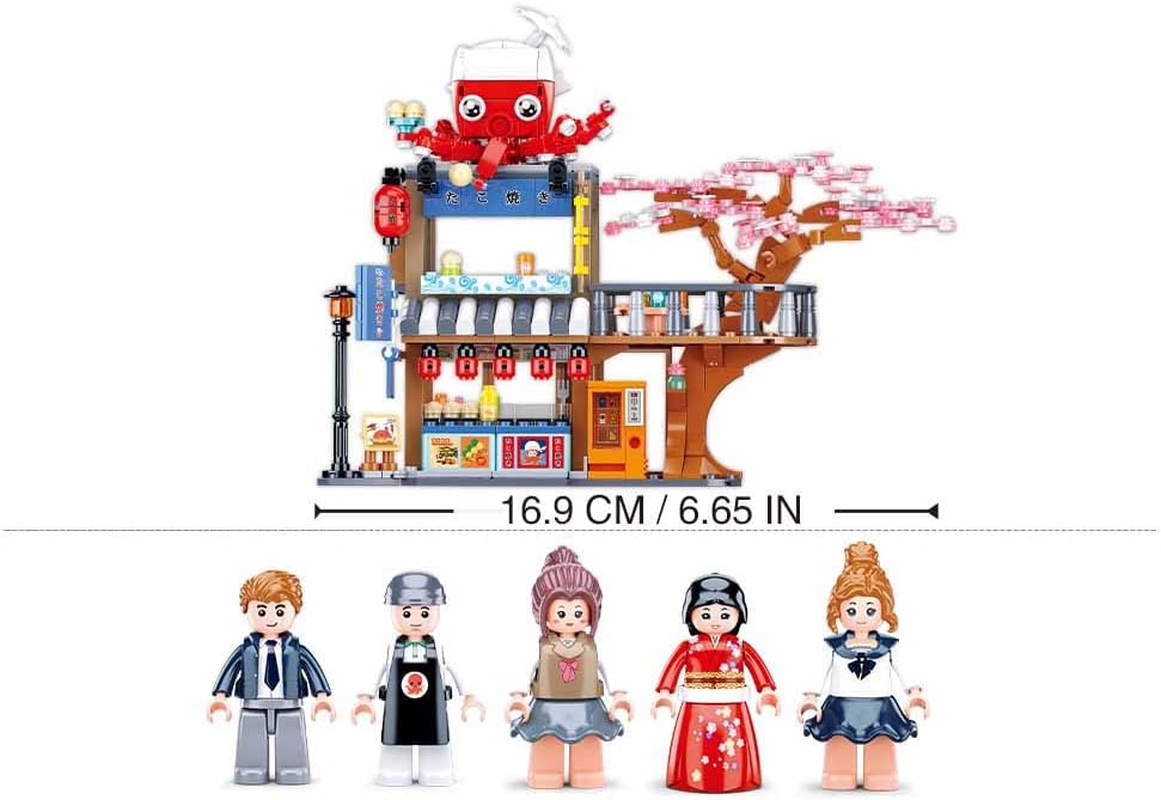 Sluban Klemmbausteine M38-B1019 Happy Diary-Tako Yaki Main Store548Pcs image number 2