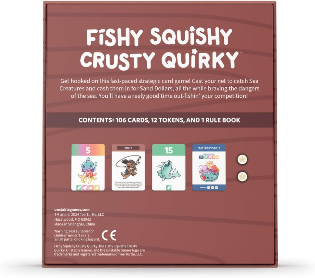 Tee Turtle | Fishy Squishy Crusty Quirky | Board Game | Ages 7+ image number 3