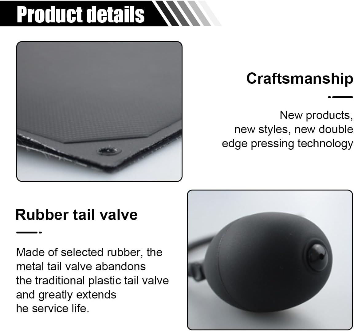 Air Wedge Pump, Professional Leveling Alignment Tool, Auto Adjustable Inflatable Air Shim Bag, Max Load 300LB Air Wedge Bag Pump for Car, Home Use, Door, Window (2PCS)