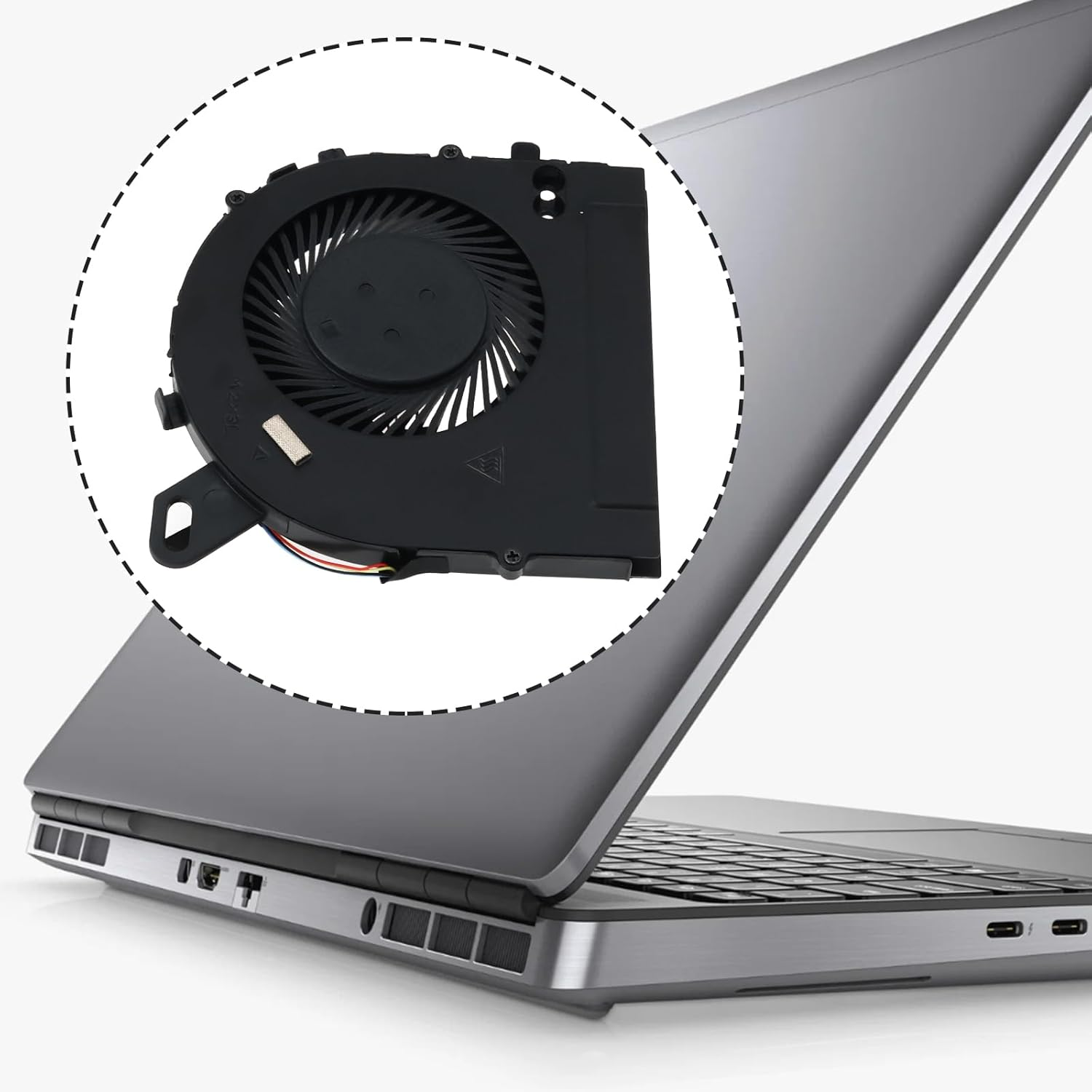 Emagtech CPU Cooling Fan Compatible with Dell Inspiron 15 7560 Internal Laptop CPU Cooler 4-Pin Connector image number 1