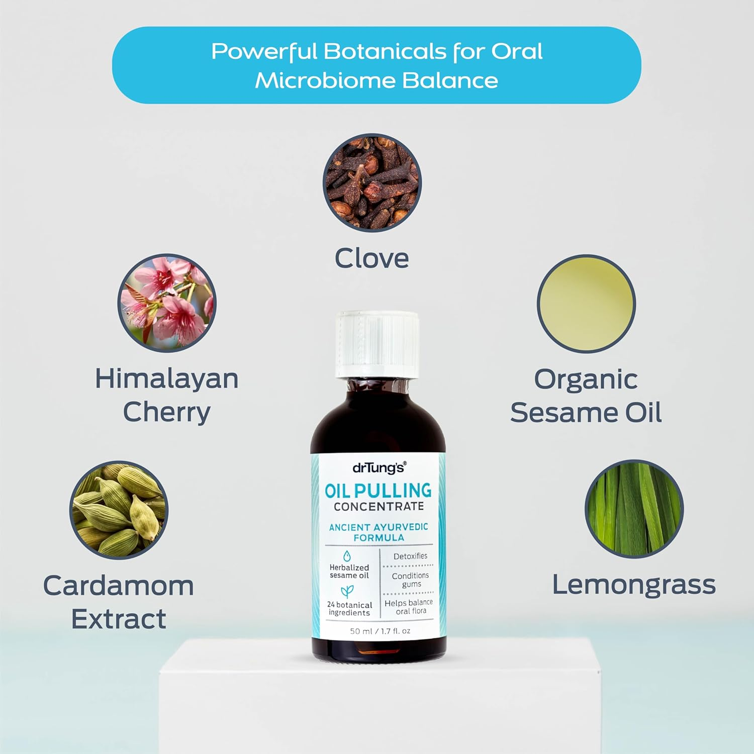 DR TUNG'S Oil Pulling Concentrate Ancient Ayurvedic Formula, 50Ml image number 1