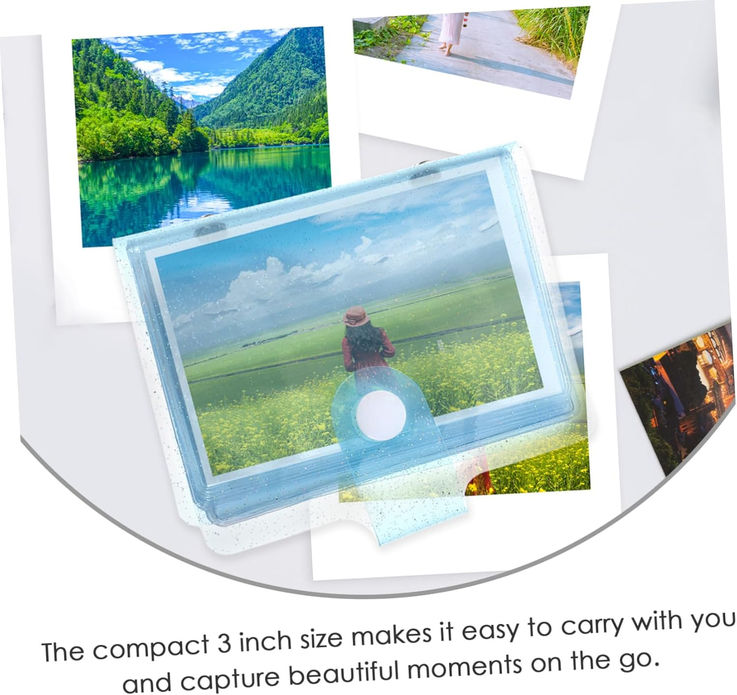 PRETYZOOM 3Pcs Mini Photo Album Book Card Binder for Postcards Diy Home Picture Holder Unique Photo Album for Collections image number 2