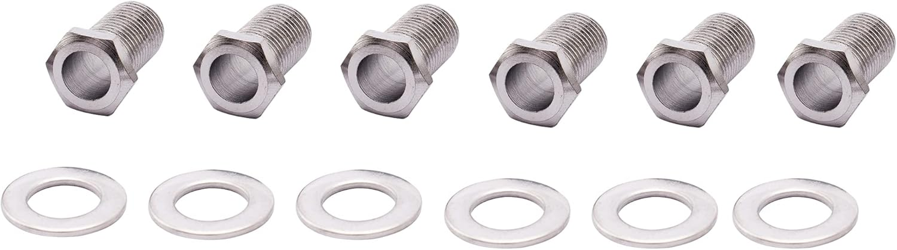 Musiclily Pro 10Mm Guitar Tuner Bushings and 14Mm Washers for Modern Electric Guitar Sealed Tuning Pegs Machine Heads, Chrome (Set of 6) - Gold image number 6