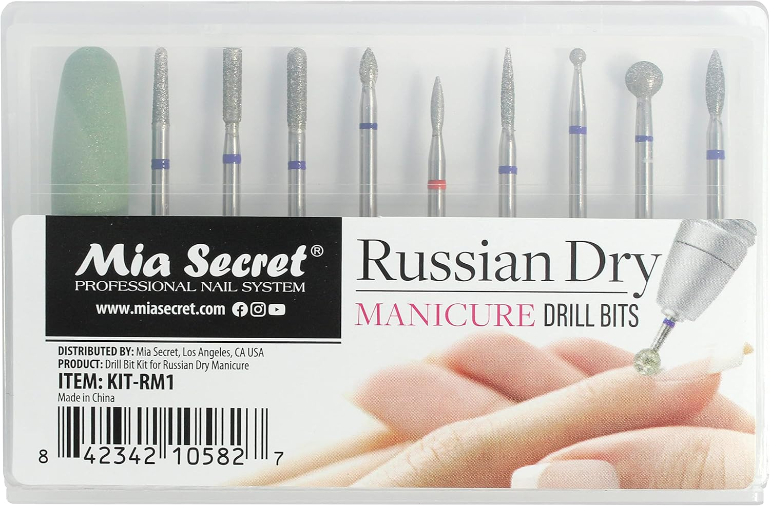 Mia Secret PROFESSIONAL RUSSIAN DRY Manicure Drill Bit Set image number 3