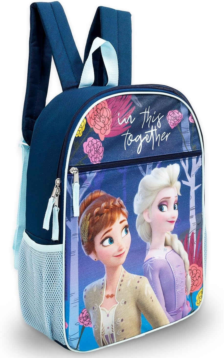 Disney Frozen Backpack and Lunch Box Set - Bundle with 16&rdquo; Frozen School Bag, Lunch Bag, Water Bottle, Stickers, Bookmark, More | Elsa and Anna Backpack with Lunchbox image number 3
