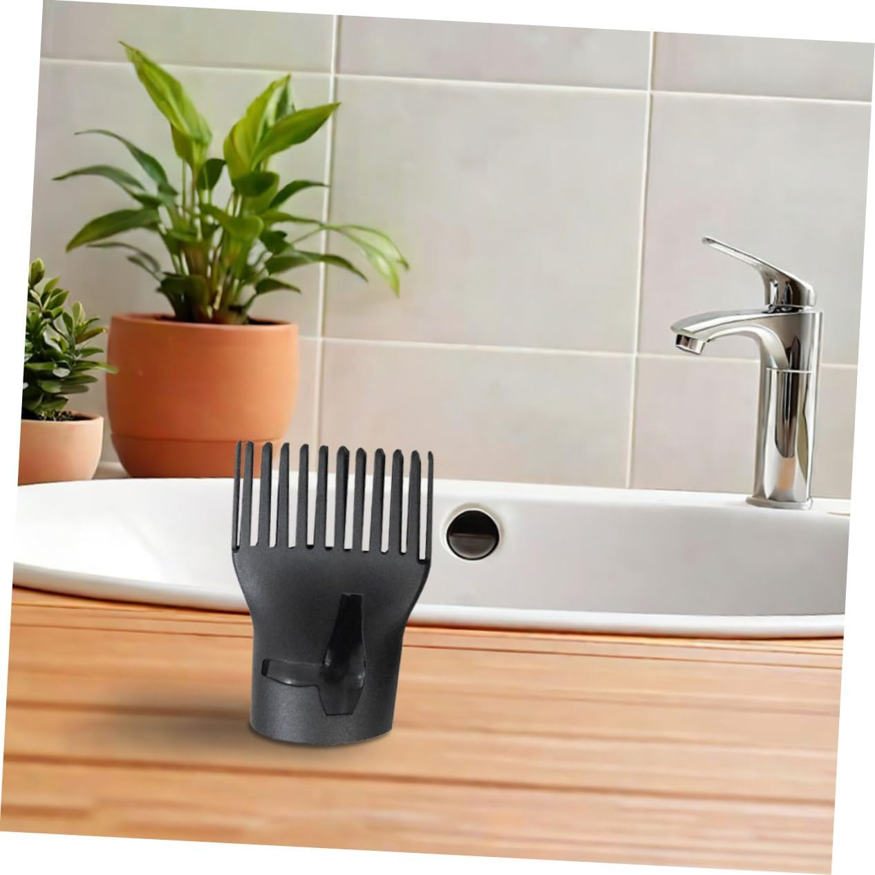 HEALEEP 4Pcs High Temperature Duckbill Nozzle for Hair Dryer Plastic Narrow Concentrator Nozzle Flat Blow for Salon Styling Tool and Home Hair Drying