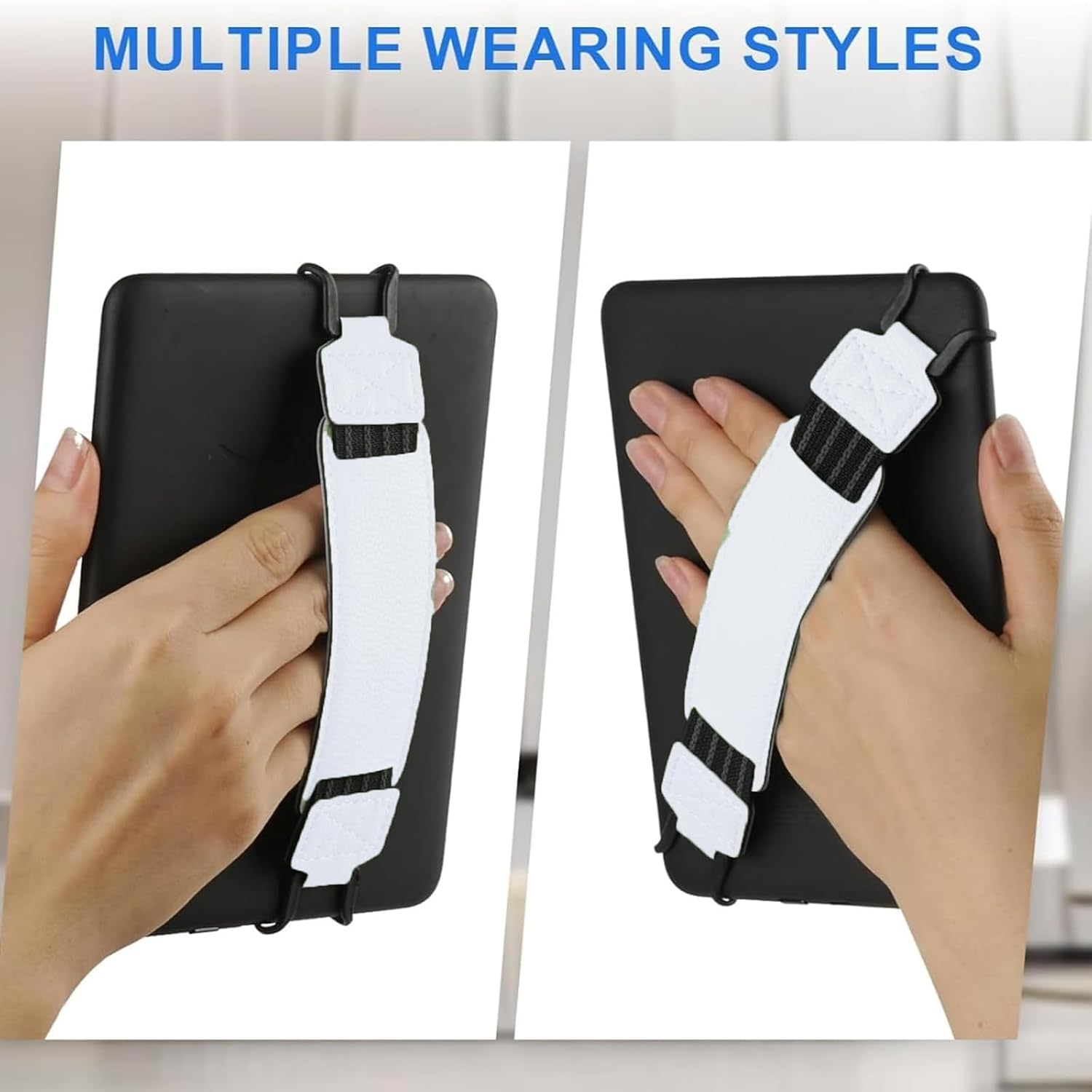 Kindle Hand Strap, White Finger Grip Holder for Kindle Tab and Tablet Accessories, Firmly and Comfortable Grip for Reading and Daily Use image number 3
