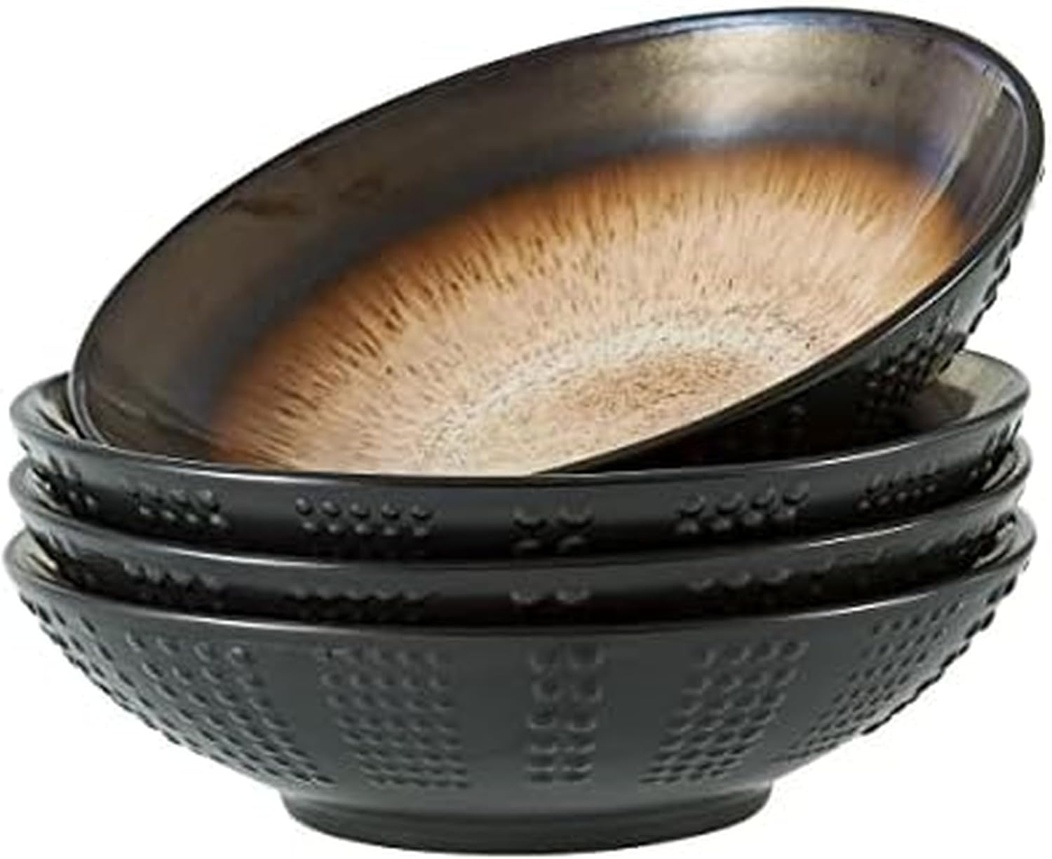 Mikasa Gourmet Basics by Verona Cream Set of 4 Pasta Bowls, 8 Inch image number 6