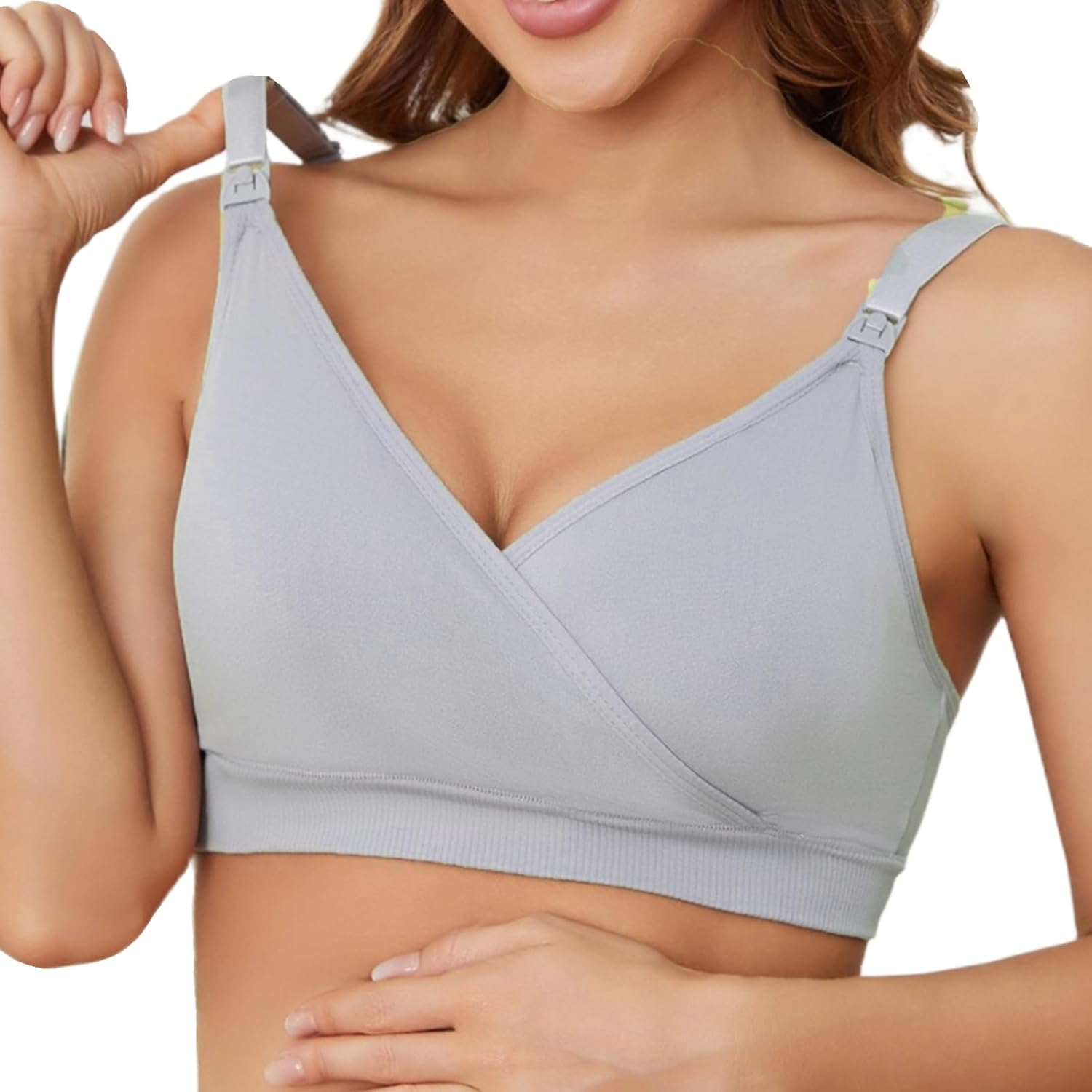 Dress Cici Premium Nursing Bra - U-Back Removable Padded Wire Free Support image number 1