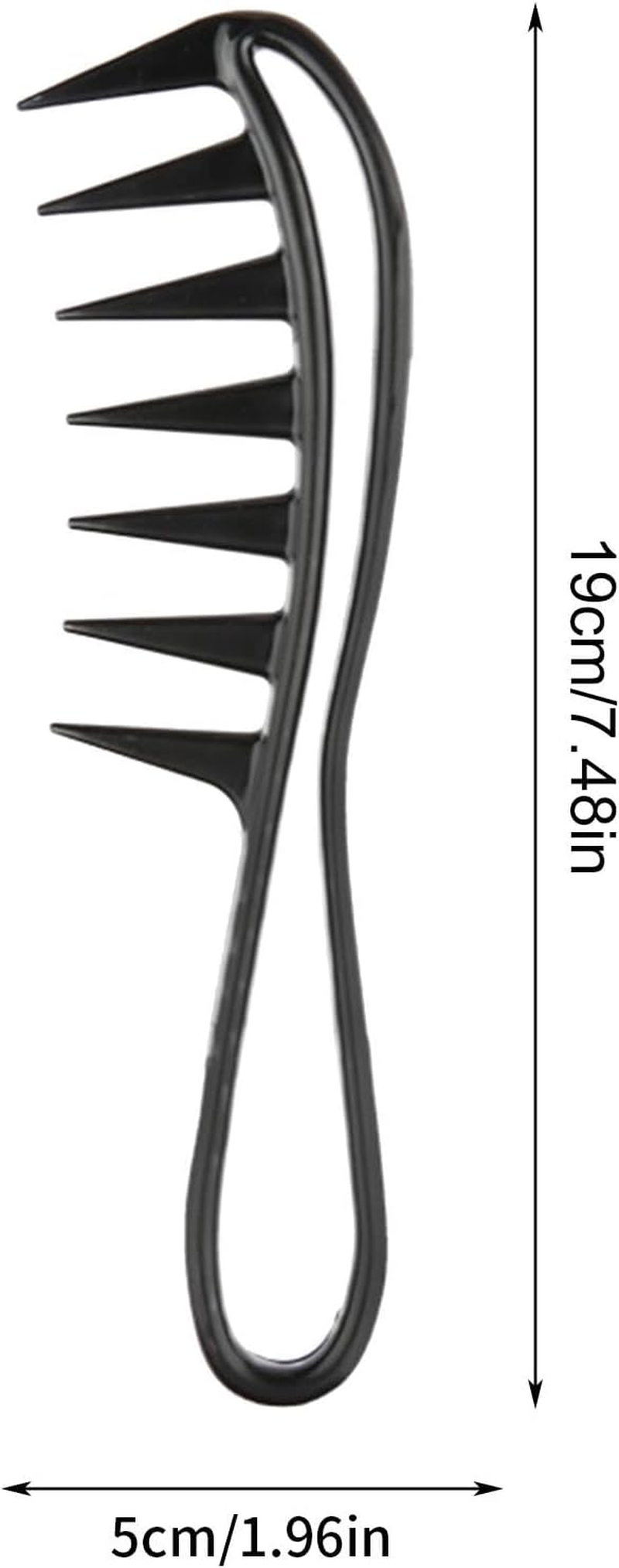 Curl Comb - Wide Tooth Comb for Curly Hair | Curly Hair Large Tooth Comb | Wide Tooth Comb Hairdressing | Wide Spaced Curl Comb for Curly Hair | Hair Styling Tool Hair Accessories for Long Thick Hair - Grey image number 6