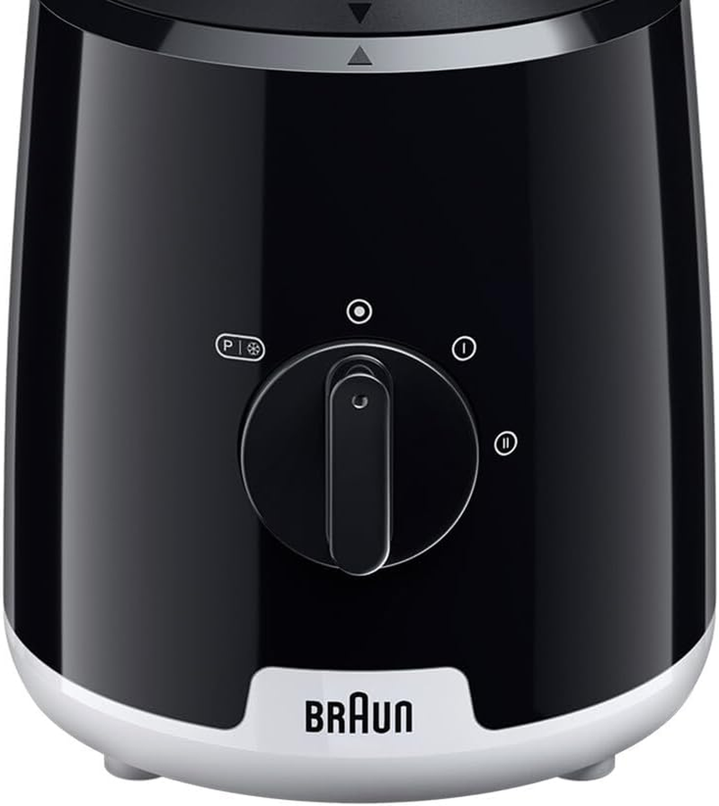 Braun Household Powerblend 1 Jug Blender JB1050BK, Triaction Technology, Food Blender, Drink Blender, 600W, 2 Speeds, Compact Design, Black - White image number 3