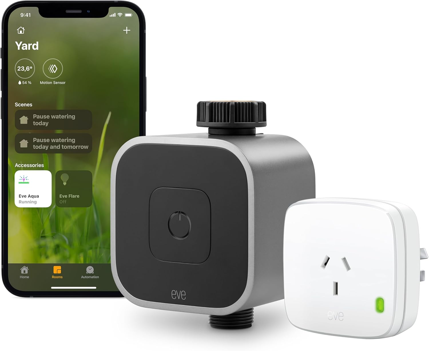 Smart Gardening Set - Eve Aqua (Apple Home) & Smart Indoor Plug Eve Energy (Matter) - Requires Thread Border Router image number 1