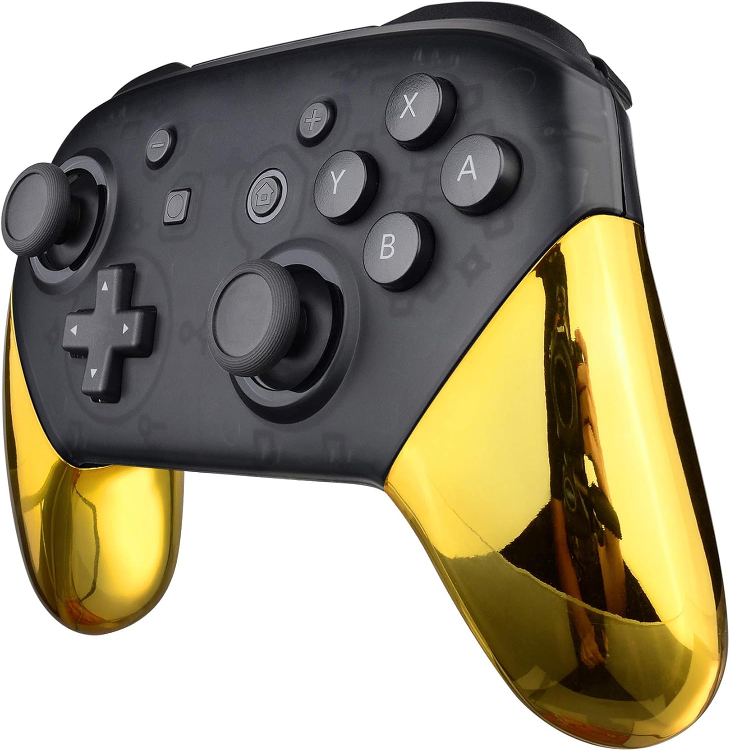 Extremerate Chameleon Replacement Handle Grips for Nintendo Switch Pro Controller, Green Purple DIY Hand Grip Shell for Nintendo Switch Pro - Controller NOT Included