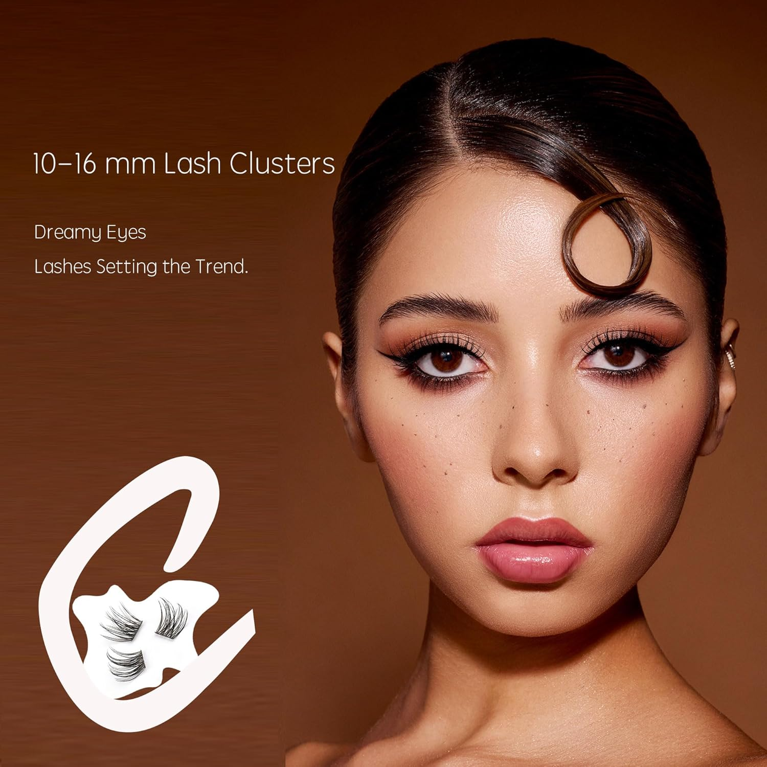 Wispy Natural Look,10Mm,12Mm,14Mm,16Mm(10-16Mm) C Curl Lash Clusters,Multi-Styles,Individual Lash Extensions,Lightweight, Easy to Apply,Suitable for Any Occasion,Ehszm Beauty(Natrual+Classic)
