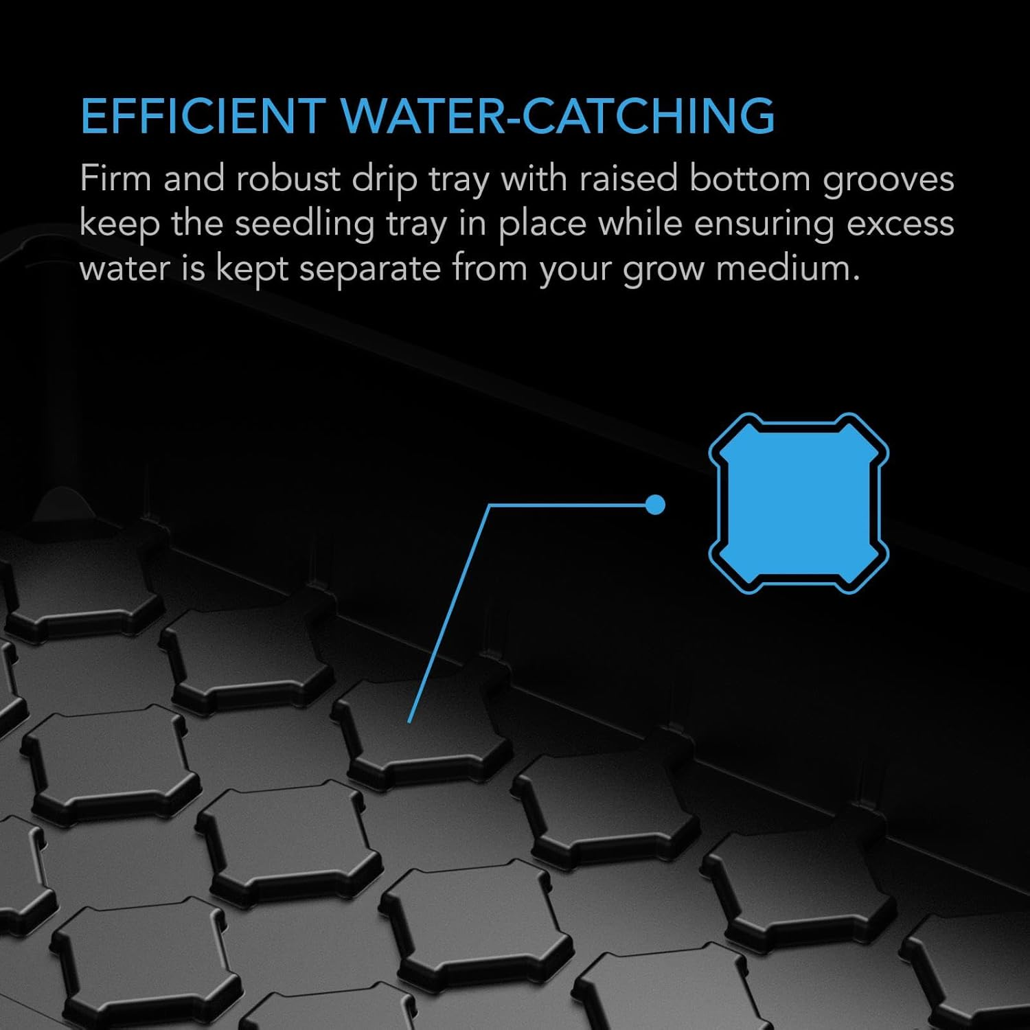 AC Infinity Humidity Dome, Germination Kit with Sturdy Drip Tray, 5X8 Cell Seedling Tray, and Vented Height Extension Panels, for Seed Starting, Propagation, Cloning Plants image number 6