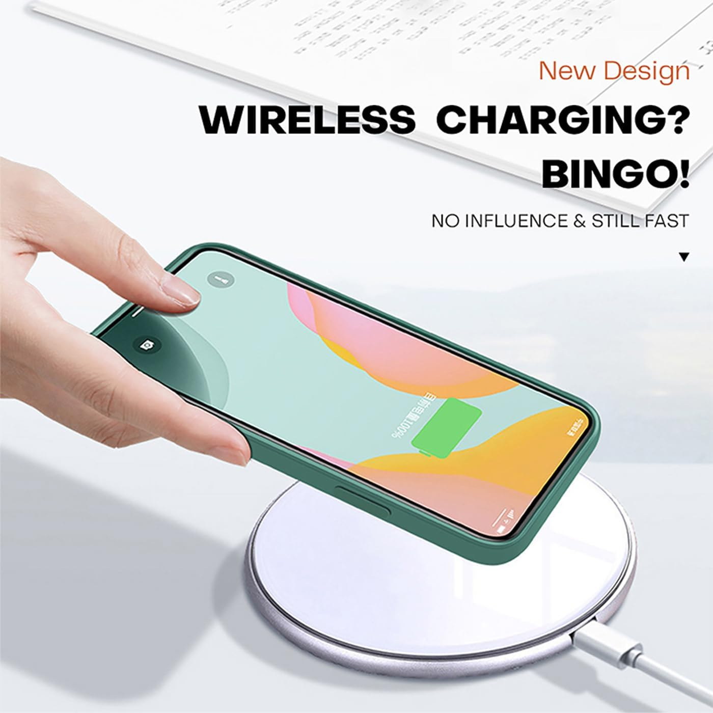 YUXING Silicone Case for Samsung Galaxy A17 5G 4G, Fashion Pattern Cute Mobile Phone Case, Shockproof, Non-Slip, Durable, Ultra Thin Protective Case (Green) image number 2