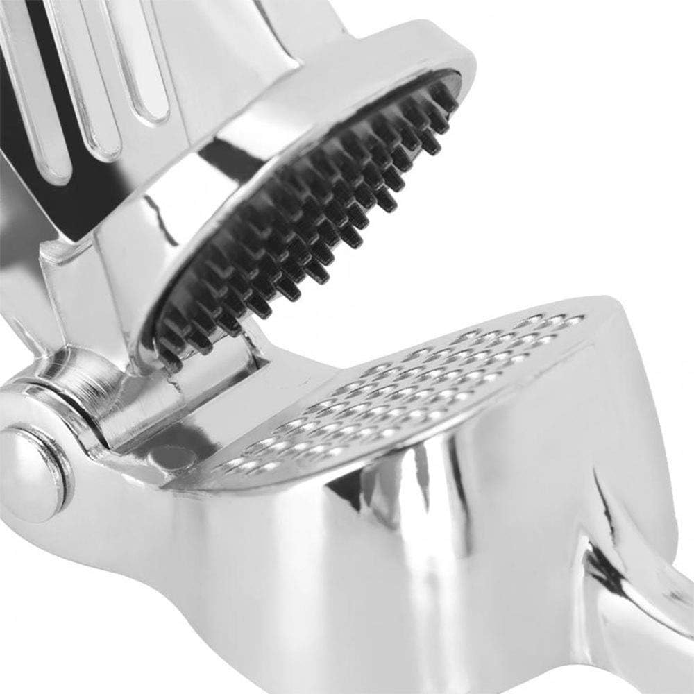 Garlic Grinder Press, Zinc Alloy Garlic Chopper Crusher Garlic Mincer Ginger Kitchen Gadget Garlic Presser image number 6