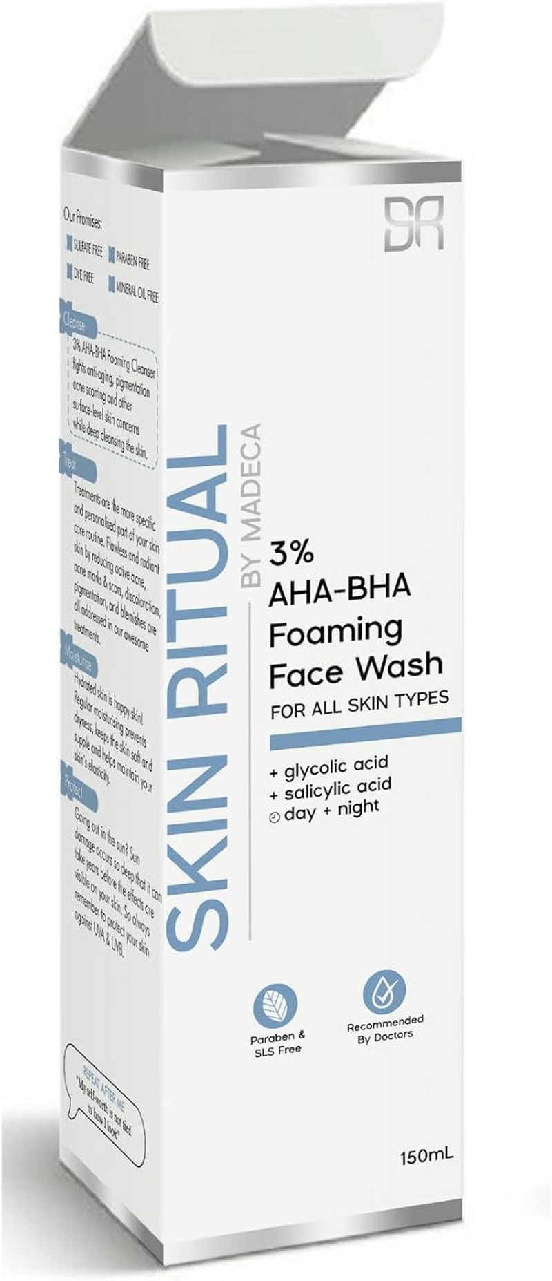Skin Ritual 3% AHA-BHA Foaming Face Wash, 150Ml