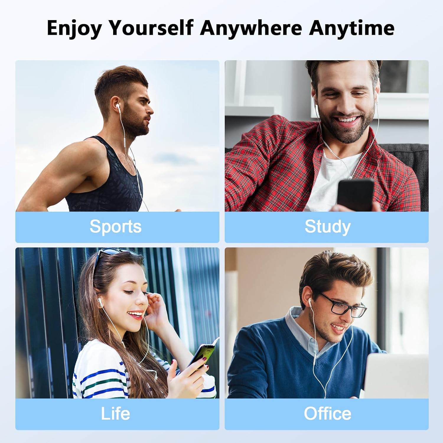 [Apple Mfi Certified] for Iphone Headphones Wired Earbuds/Earphones with Built-In Microphone & Volume Control Hifi Stereo Nosie Reduction Compatible for Iphone 14 13 12 11 Pro Max XS XR X 8 7, 2 Pack image number 1