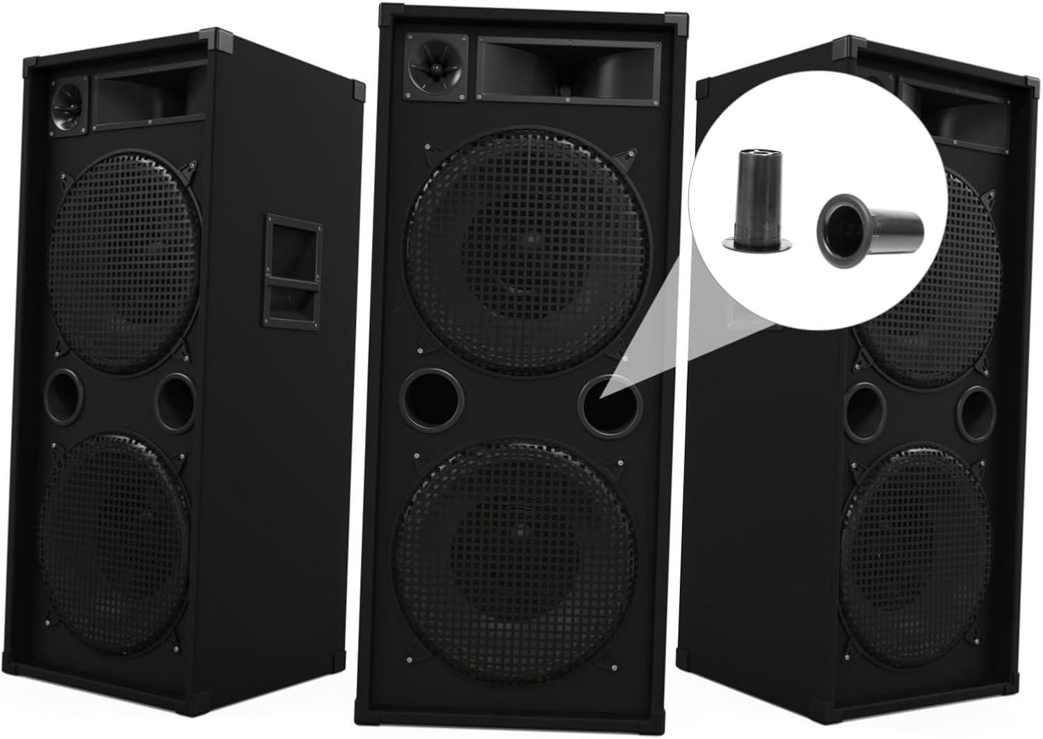 16Pcs Speaker Hole Outlet Cabinet Port Tube Abs Speaker Parts for Enhanced Bass image number 5