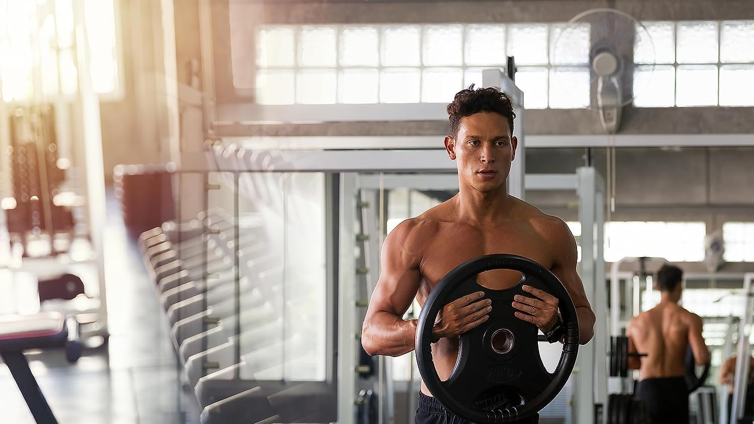 Standard Weight Plate for Dumbbell and Barbell - Premium Quality Weighted Rubber Coated Plates Gym Equipment Accessories Body Building, Weightlifting, Crossfit, Fitness & Sports image number 3