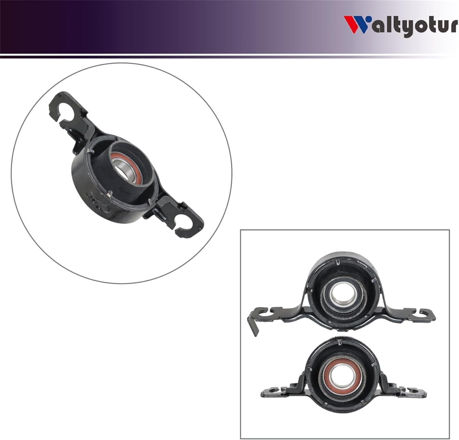 Front and Rear Driveshaft Center Support Bearing Replacement for Edge 2007-2014 Replacement for CX9 2007-2014 image number 1