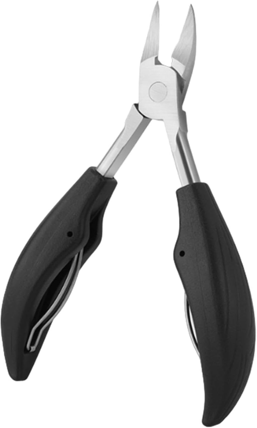 Thick Nail Cutters | Toenails Trimmer | Stainless Steel Pedicure Tools with Non-Slip Rubber Handle, Professional Thick & Ingrown Toe Nail Cutters for Men, Women and Seniors