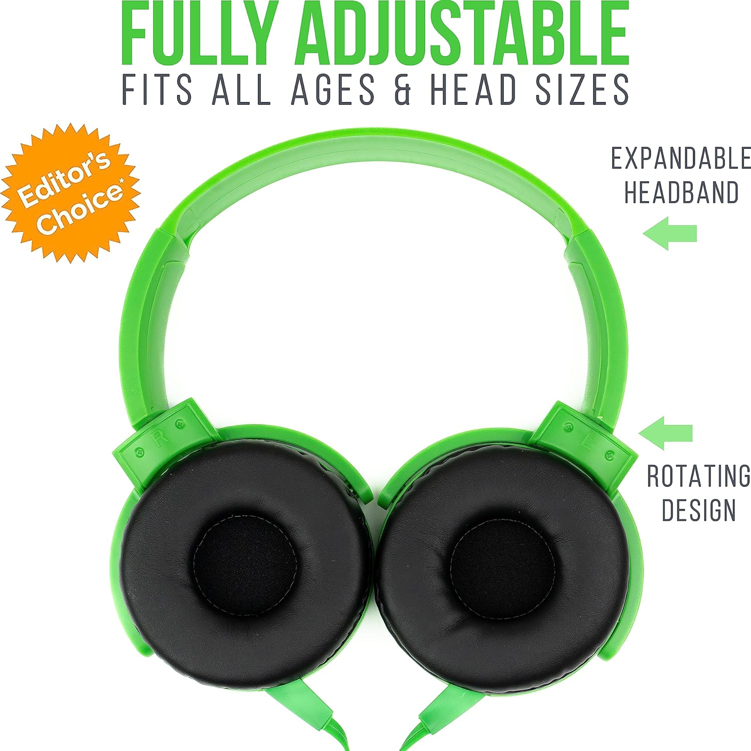 Bulk Classroom Headphones (10 Pack, Mixed Colors) - On-Ear Premium Student Bulk Headphones: Perfect for Kids K-12, Schools & Class Sets (Colorful, Durable, Noise Reducing, Comfortable, Easy-To-Clean) image number 1