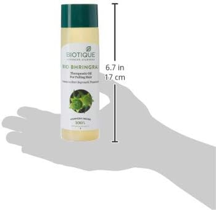 Biotique Bio Bhringraj Fresh Growth Therapeutic Oil, 200Ml and Biotique Bio Mountain Ebony Vitalizing Serum for Falling Hair Intensive Hair Growth Treatment, 120Ml (Pack of 2) image number 5