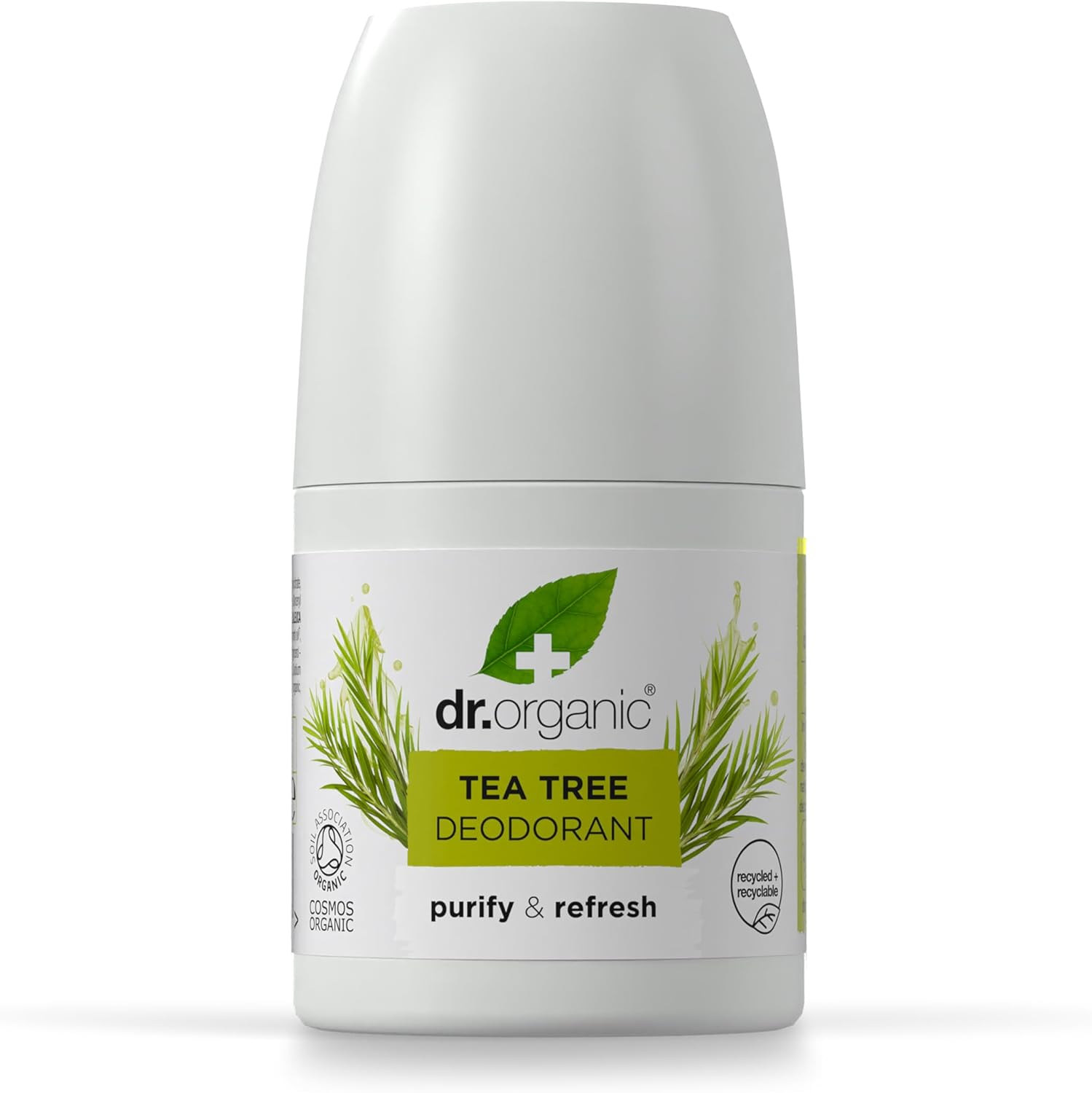 Dr Organic Tea Tree Deodorant, Aluminium Free, Mens, Womens, Natural, Vegan, Cruelty-Free, Paraben & Sls-Free, Recycled & Recyclable, Certified Organic, 50Ml, Packaging May Vary image number 4