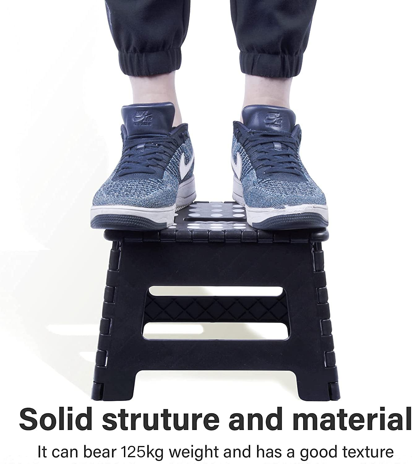 Plastic Folding Stool Step Portable Chair Collapsible Step Stools Store Flat Outdoor Camping for Adults and Kids image number 2