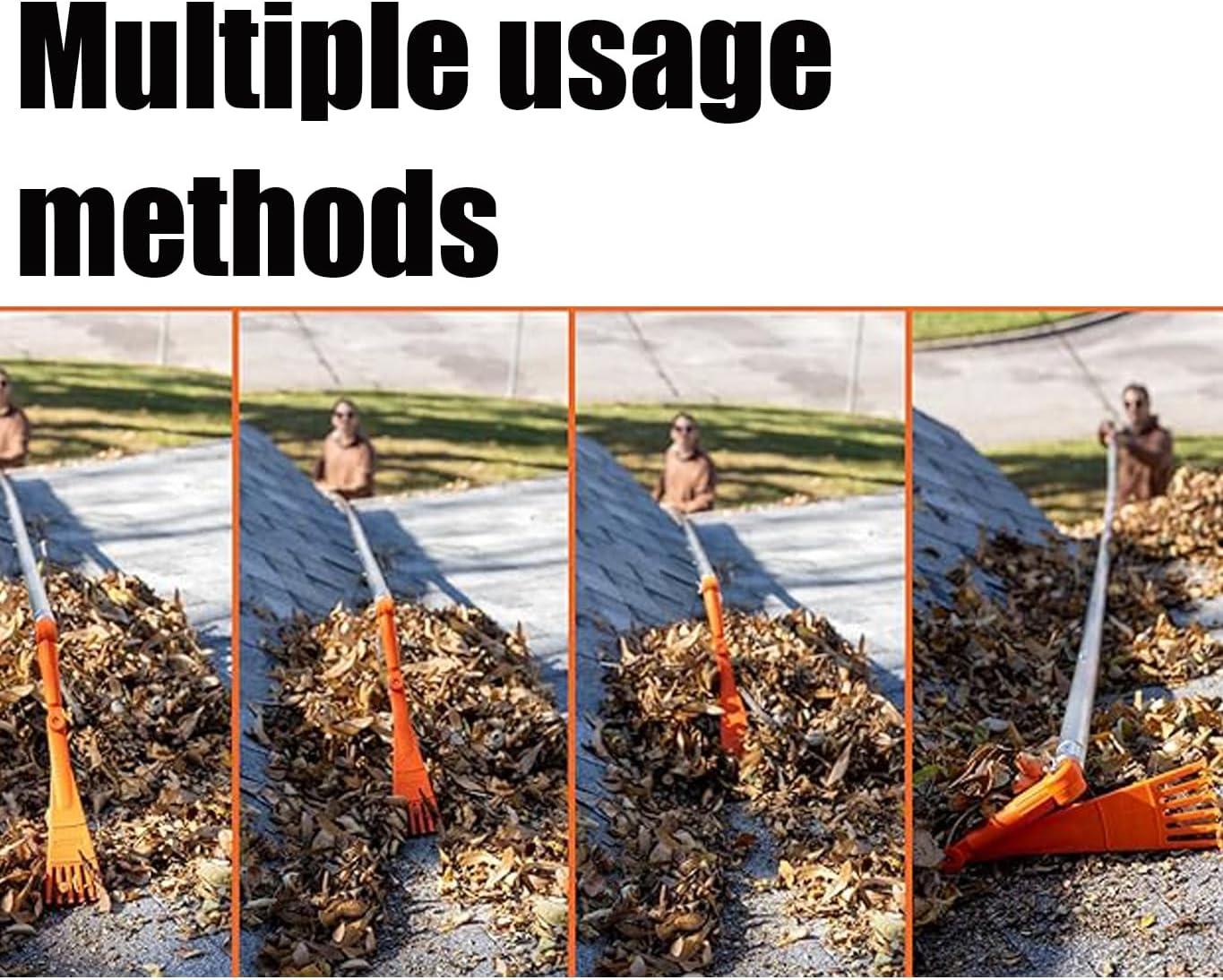 Mini Rake Head &ndash; Gutter Rake Tool for Removing Leaves & Debris from Roofs, Gutters & Hard-To-Reach Areas image number 1