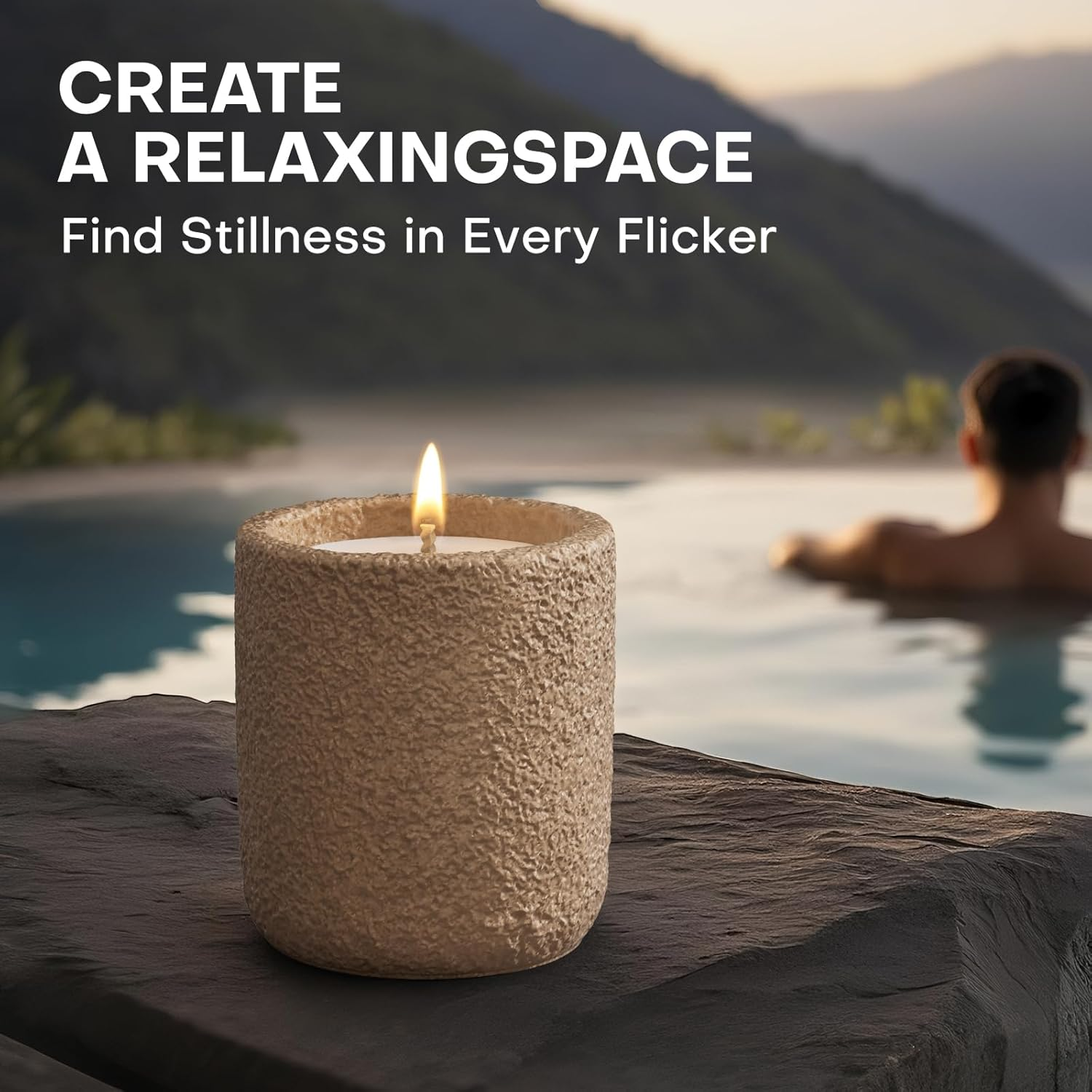 Jueone Scented Candles for Home, Natural Soy Wax Candle Gift, Non-Toxic Cement Jar Candles, Luxury Aromatherapy for Stress Relief, Highly Scented, Housewarming Gifts, Home Fragrance image number 4