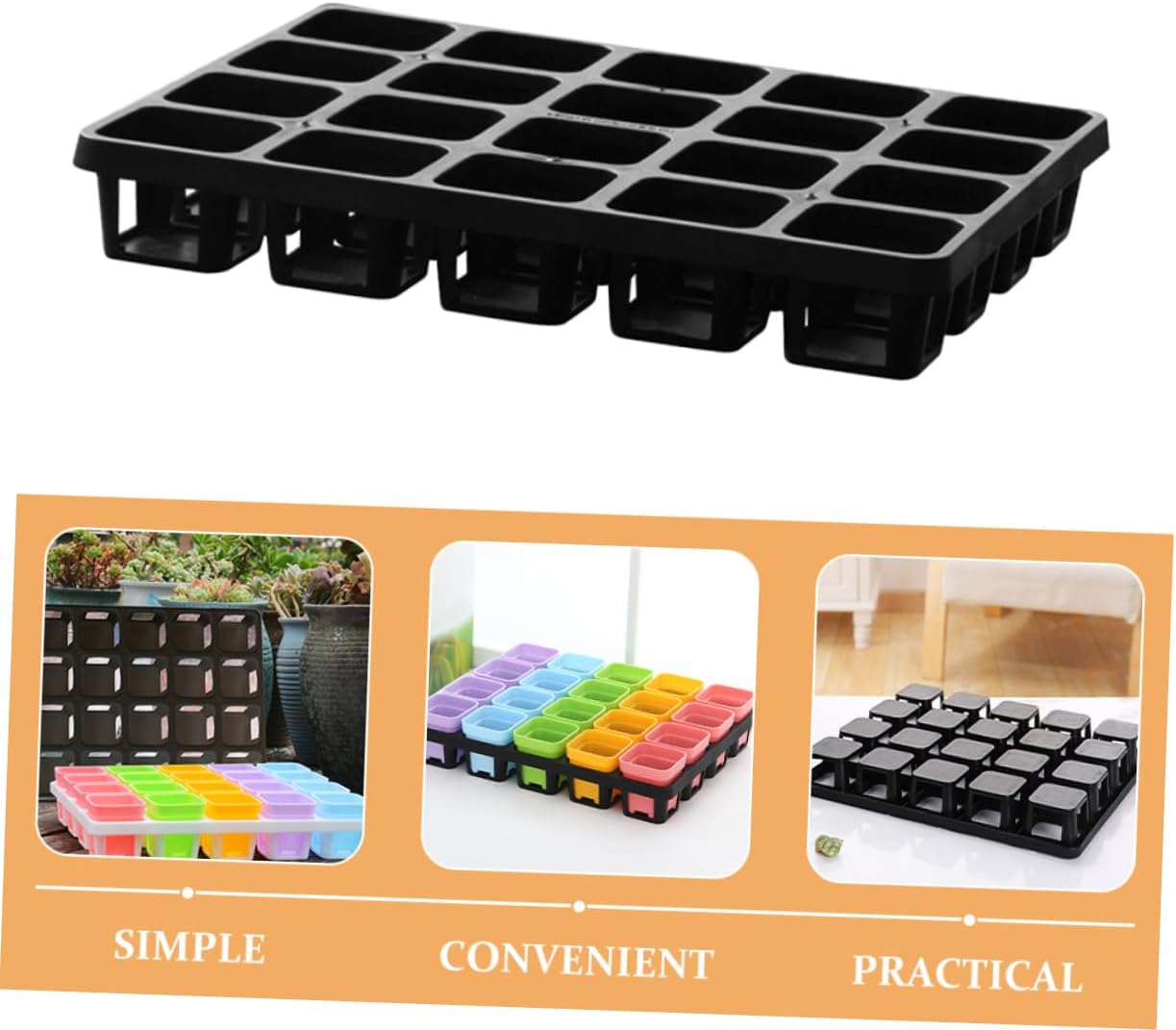 2Pcs Nursery Pot Brackets Plant Growing Boxes Racks Germination Tray Holders for Home image number 4