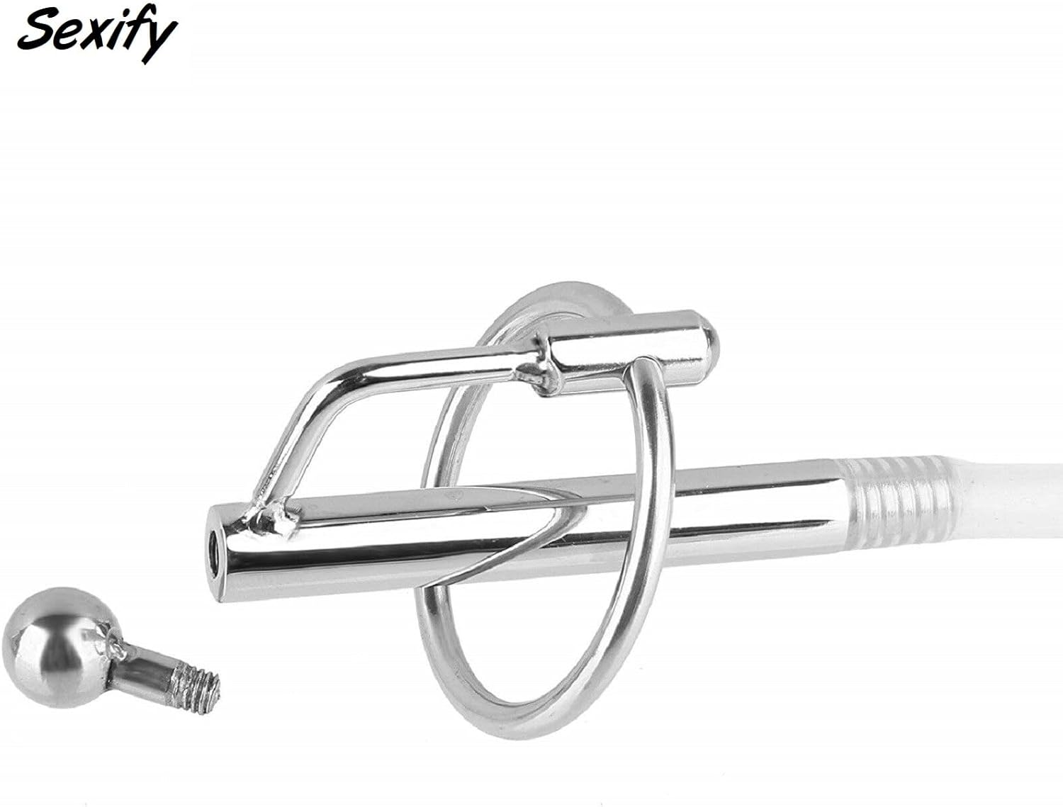 Stainless Steel Urethral Sounds Cum Thru Flexible Long Deep Penis Plug Ring Urethra Masturbation Rod Set Sounding Stimulation for Beginner Metal Dilator Sex Toy image number 1